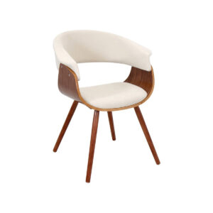 Claure Lauder White Wooden Chair